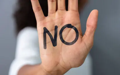 say no